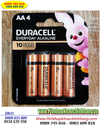 Duracell MN1500-LR6, Pin AA 1.5v Duracell Everyday MN1500-LR6 Alkaline chính hãng (MẪU MỚI) _Vỉ 4viên